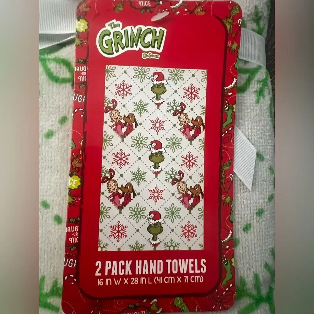The Grinch Christmas Hand Towels